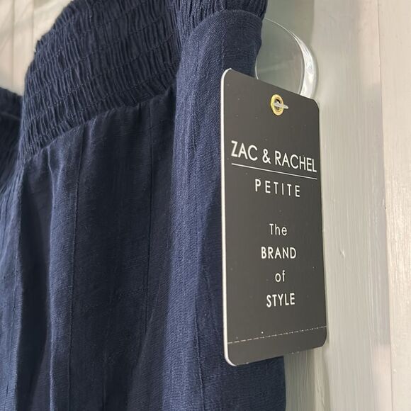NWT Zac & Rachel Dark Blue Petite Pants Size PL - Picture 3 of 4